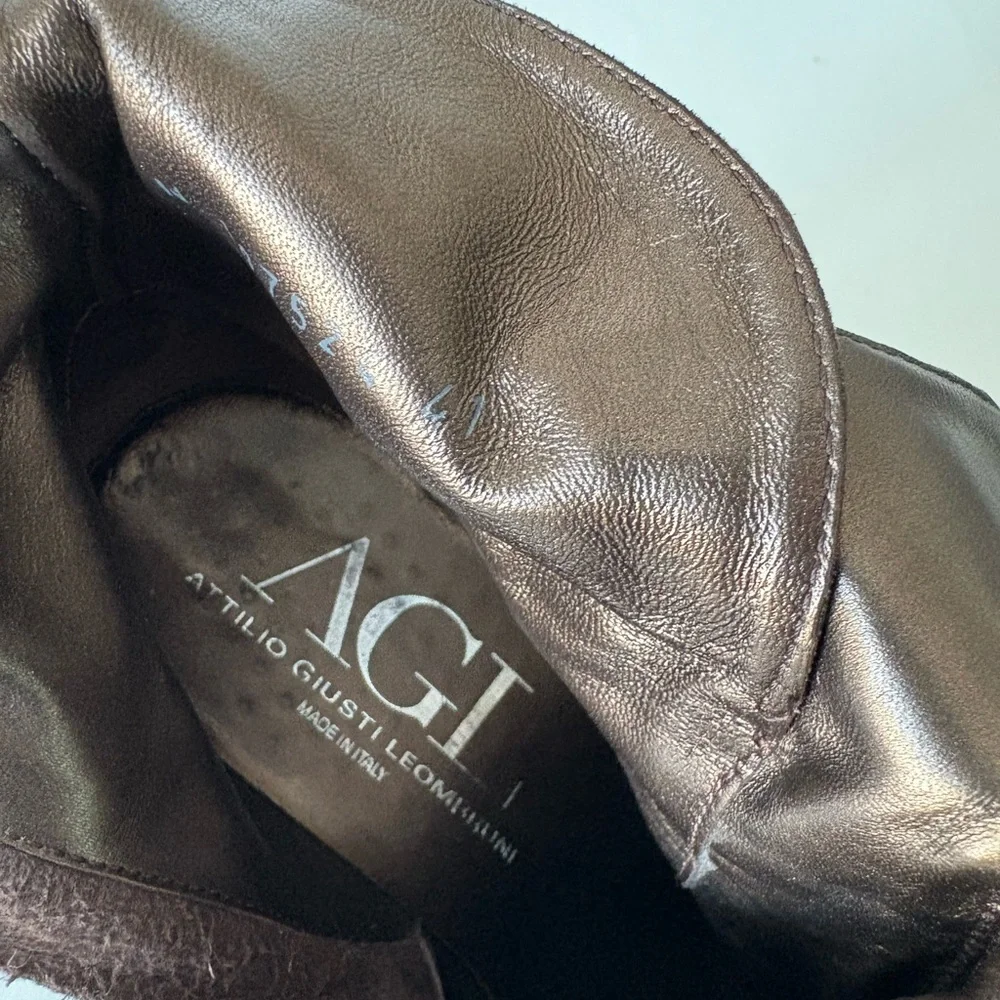 AGL Soft Leather Brown Ankle Boot - Picture 7 of 12